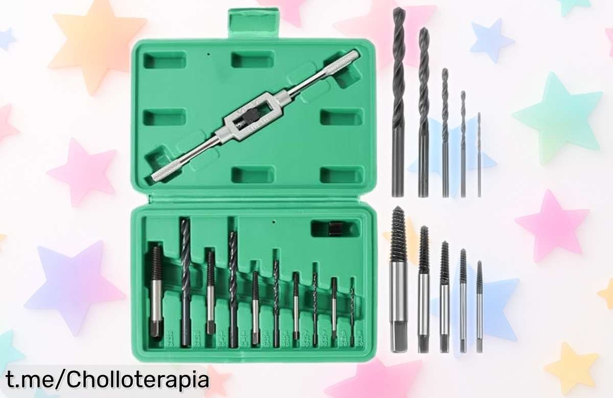 Extractor de tornillos roto o oxidado Vninkul: ¡Kit de 11 piezas que debes tener! Aprovecha este super chollo antes de que se acabe y lleva tu trabajo al siguiente nivel.