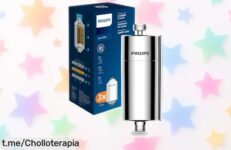 Filtro de ducha Philips que elimina el cloro y óxido del agua, ¡chollazo a precio loco! Hazlo fácil en minutos y dale un mimo a tu piel antes de que se agoten.
