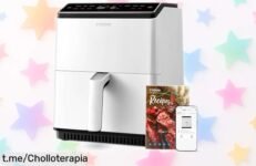 Freidora de aire superespaciosa Cosori Dual Blaze 6,4L a precio loco: cocina crujiente y uniforme sin mover nada ¡No te quedes sin ella, aprovecha esta oferta ya!