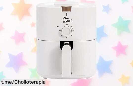 Freidora sin aceite de 4L Uten con cesta extraíble a precio ridículo, cocina rápido y sano. ¡Esta oferta vuela, no te quedes sin la tuya!