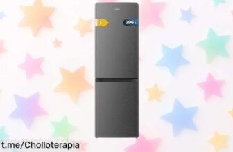 Frigorífico combi Cecotec Bolero CoolMarket 296L a precio de ganga, ¡aprovecha esta oportunidad y disfruta de frescura en tu cocina sin esperar!