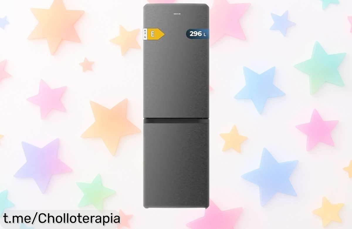 Frigorífico combi Cecotec Bolero CoolMarket 296L a precio de ganga, ¡aprovecha esta oportunidad y disfruta de frescura en tu cocina sin esperar!