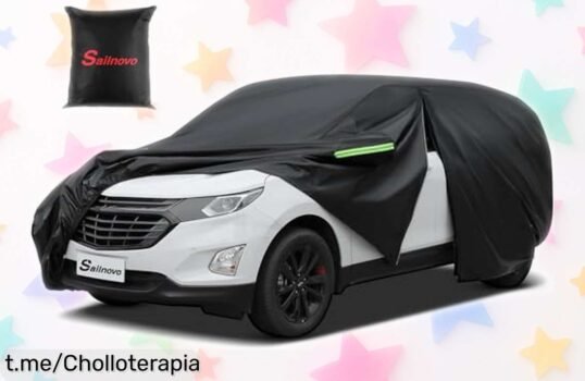 Funda impermeable para coche SUV Sailnovo, protección total contra la lluvia y nieve a un precio muy bajo que vuela rápido; ¡aprovéchalo antes de quedarte sin el tuyo!