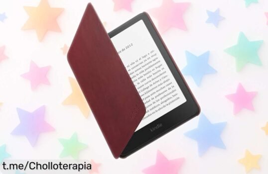 Funda para Kindle ligera y resistente al agua, un chollo que cuida tu lector con piel auténtica; ¡no te quedes sin la tuya antes de que se acabe!