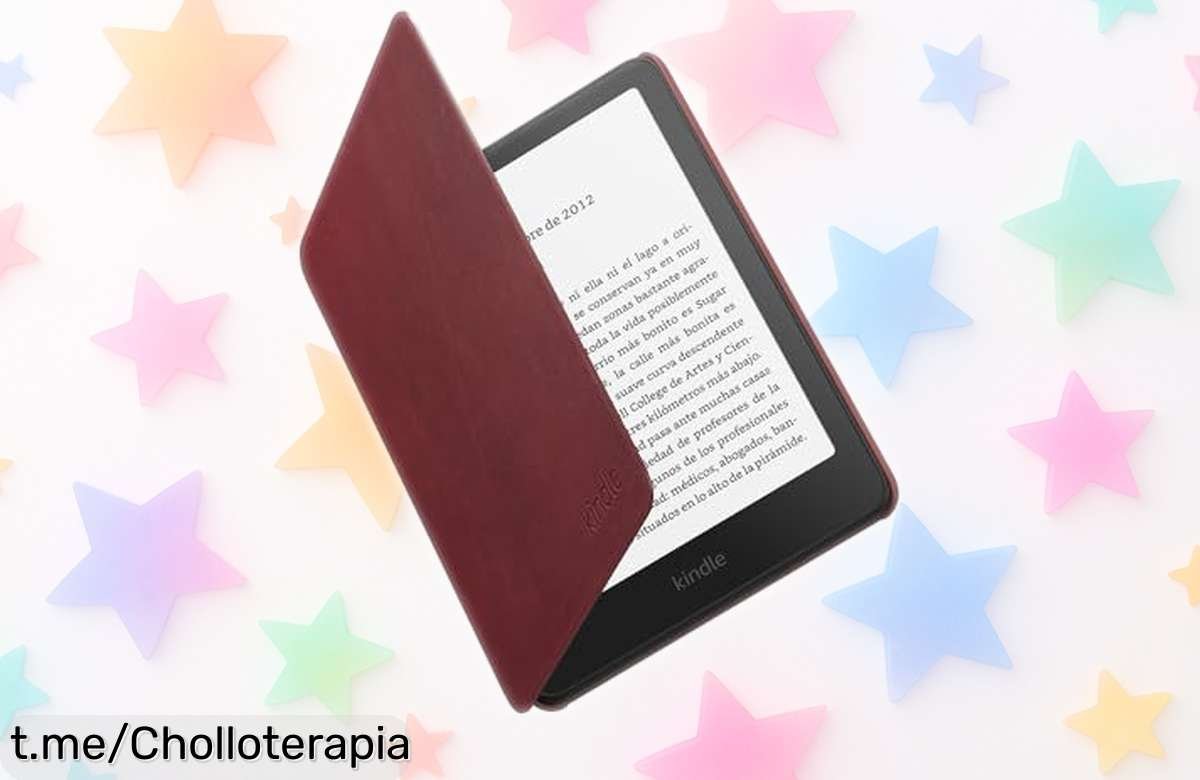 Funda para Kindle ligera y resistente al agua, un chollo que cuida tu lector con piel auténtica; ¡no te quedes sin la tuya antes de que se acabe!