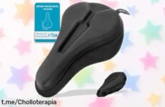 Funda para sillín de bici con espuma viscoelástica doble capa: ¡ofertón antideslizante que no puedes dejar escapar! Tu comodidad en cada pedaleada, date prisa antes de que se agote.