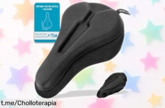 Funda para sillín de bici con espuma viscoelástica doble capa: ¡ofertón antideslizante que no puedes dejar escapar! Tu comodidad en cada pedaleada, date prisa antes de que se agote.