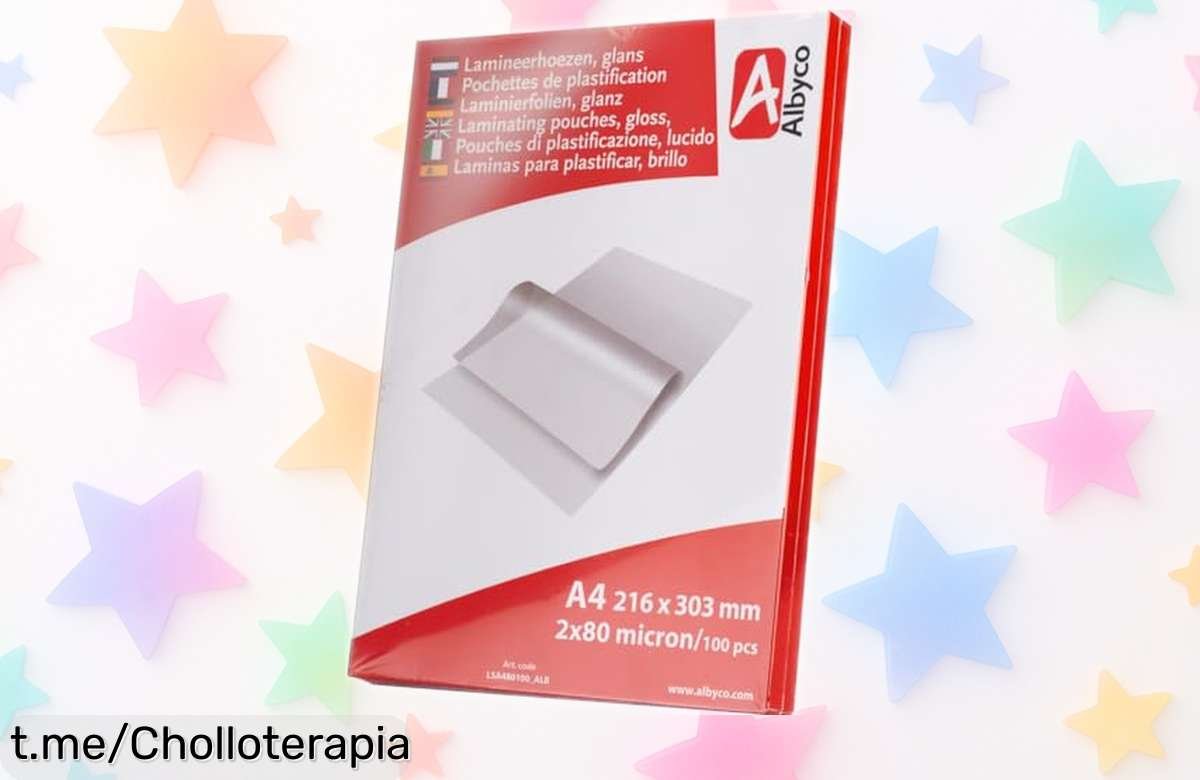 Fundas A4 de Albyco, pack de 100 hojas gruesas a precio locos que protegerán tus documentos del agua y la suciedad. ¡Hazlos eternos ahora mismo!