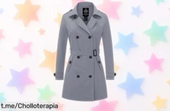 Gabardina trench Wantdo para mujer, impermeable y con cinturón, ¡ofertón a precio loco que no podrás dejar escapar! Dura un montón y está volando del stock.