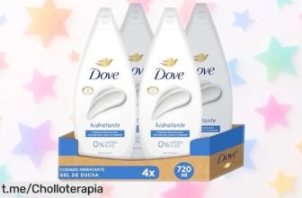 Gel de ducha hidratante Dove 720 ml (4 unidades) a precio loco, cuida tu piel con suavidad y sin sulfatos; ¡no pierdas la oportunidad de sentirte increíble!