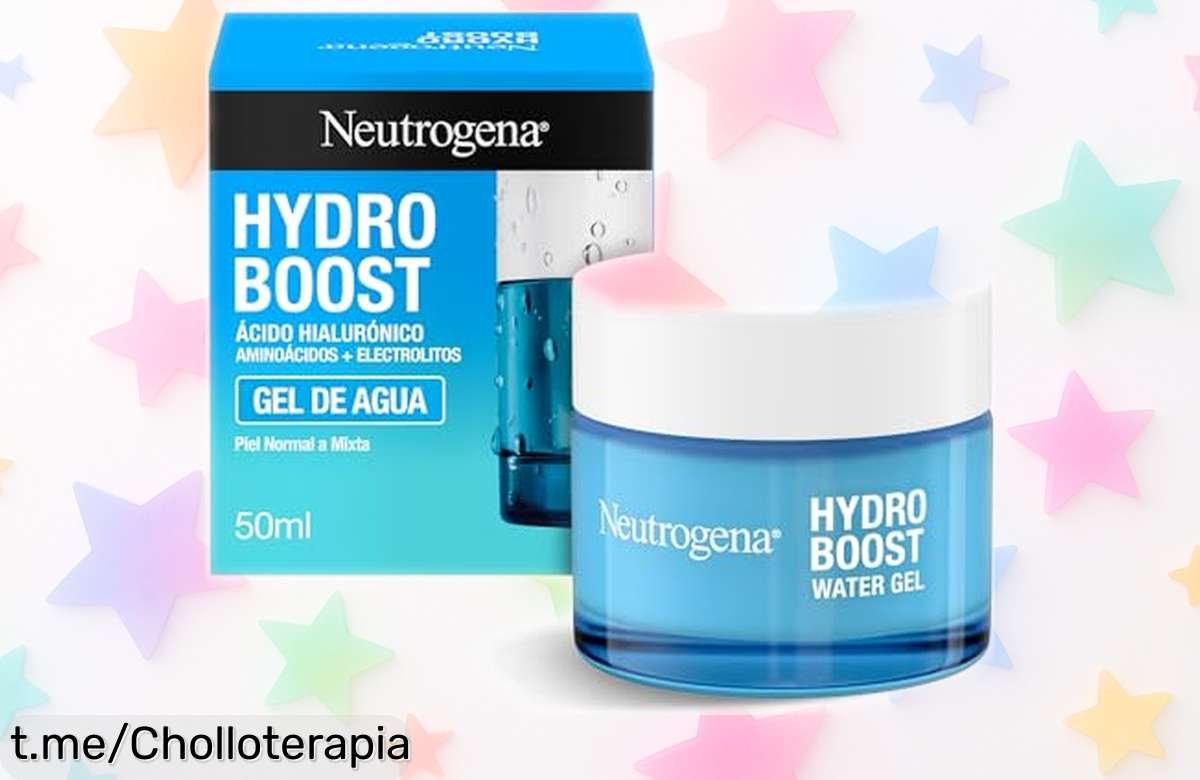 Gel hidratante facial Hydro Boost de Neutrogena: ¡ofertón imperdible para lucir una piel radiante y fresca! Precios rebajados que no se repetirán. Cuida tu rostro con emoción y energía ahora mismo.