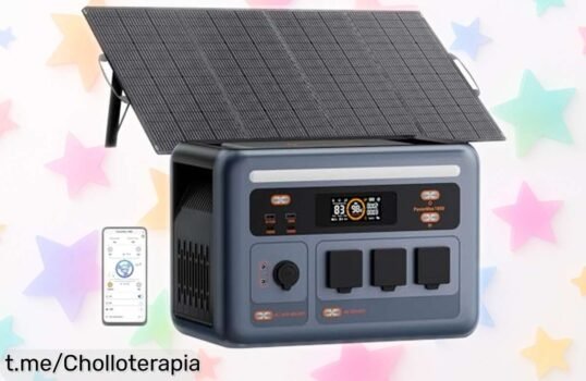 Generador solar portátil de 1800W OSCAL a un precio irreal; carga todo lo que quieras y siente la energía corriendo por tus venas, no te quedes sin el tuyo antes de que se agote.