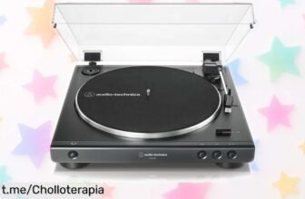 Giradiscos automático AudioTechnica LP60XBK con sonido increíble y aguja de diamante: ¡rebajado a precio escandaloso, no te quedes sin el tuyo!