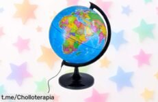 Globo terráqueo Raylu Paper de 30 cm con luz LED y giro 360° ¡Aprende geografía fácil y decora tu espacio a un precio tirado! Aprovecha esta oferta increíble ya.