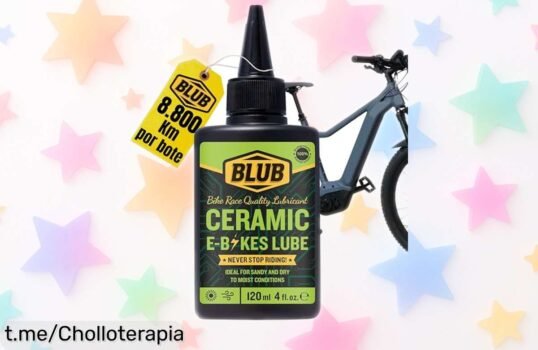 Grasa para cadena de bici eléctrica Blub Ebike Ceramic Lube 120ml a precio loco, protegiendo tu bici sin ruido ni desgaste ¡Aprovecha esta oferta irresistible antes de que se agote!