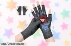 Guantes térmicos sin dedos ACWOO para artritis: pack de 2 con precio loco, alivio instantáneo y calor que vuelan; ¡mejora tu día a día ya!