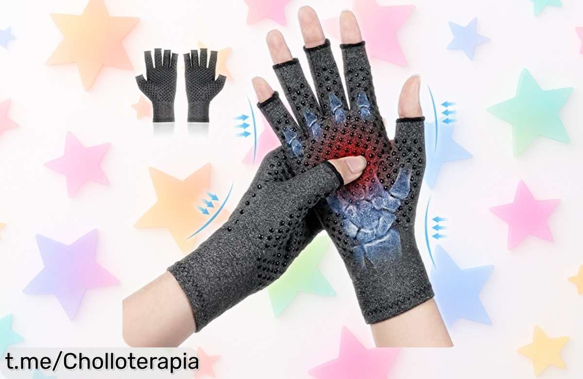 Guantes térmicos sin dedos ACWOO para artritis: pack de 2 con precio loco, alivio instantáneo y calor que vuelan; ¡mejora tu día a día ya!