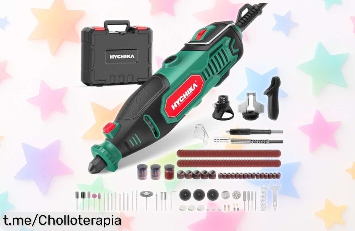 Herramienta rotativa HYCHIKA de 150W con 167 accesorios a un precio locazo; dale vida a tus proyectos en casa y sorpréndete por su potencia ¡aprovecha esta oferta ya!