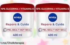Hidratante NIVEA Repara & Cuida en pack de 2, un ofertón que dejará tu piel suave y radiante ¡no te lo pierdas!