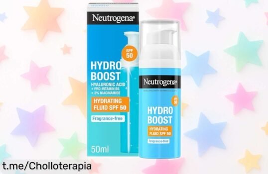 Hidratante solar con ácido hialurónico Neutrogena Hydro Boost, la protección que refresca tu piel SP50 a un precio loco que no puedes dejar pasar, ¡aprovéchalo ya y siente la diferencia!