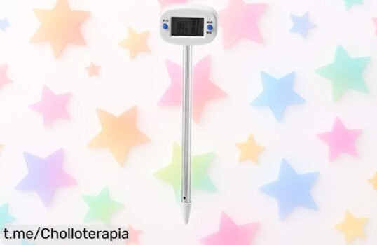 Higrómetro digital para suelo con pantalla LCD, ¡super chollo a precio rebajado! Mide temperatura y humedad de tus plantas: no te quedes sin el tuyo, corre antes que se agote.