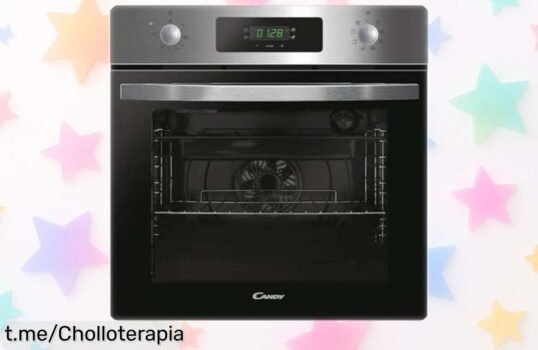 Horno multifunción de 65L con puerta doble cristal, un chollazo que se agota volando; no te pierdas esta ganga única o solo quedará en tu mente.