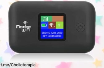 Hotspot Móvil 4G LTE que conecta hasta 10 dispositivos con velocidades de hasta 300 Mbps, ¡oportunidad única a precio de escándalo! Conéctate y disfruta sin límites en tus viajes.