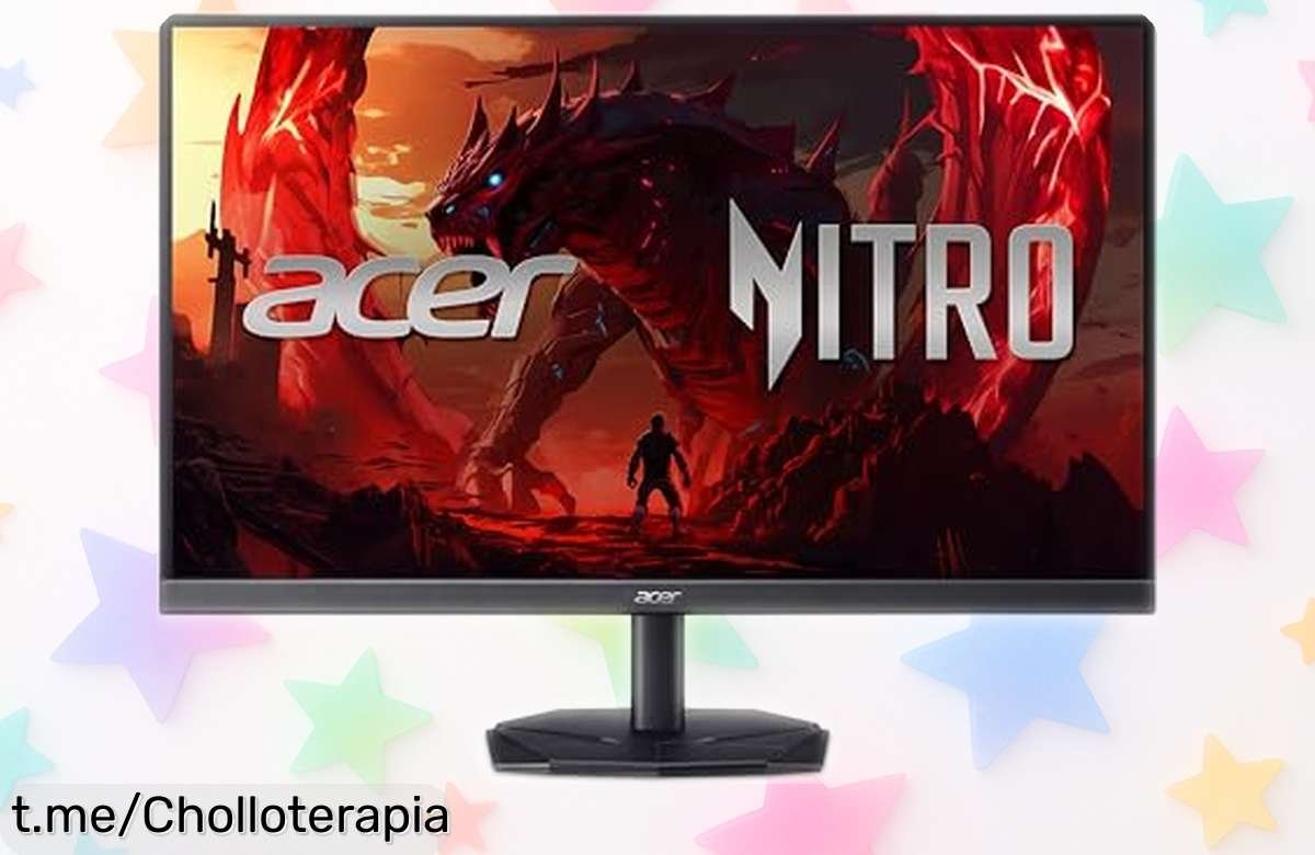 Imbatible monitor gaming Acer Nitro de 23,8” con 200 Hz y 1 ms a un precio que vuela: ¡no dejes pasar esta oportunidad y lleva tu juego al siguiente nivel!