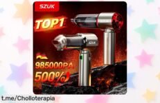 Impactante aspiradora de coche portátil SZUK C012MAX con succión brutal, ¡aprovecha el descuentazo y haz que cada rincón brille hoy mismo!