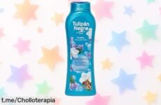Impactante gel de ducha Tulipán Negro con aroma a bergamota y cedro, ¡chollazo en precio que no podrás dejar pasar! Tu piel te lo agradecerá, hazlo tuyo antes de que se agote.