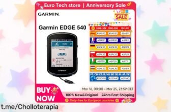 Impresionante Garmin EDGE 540 con GPS y mapas a todo color, ¡rebajada a precio de risa! No hay excusas para no salir a dar guerra en tus entrenamientos.