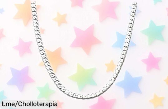 Impresionante cadena de acero inoxidable NECXON con brillo espectacular a precio nunca visto, el regalo perfecto para hacer sonreír a esos que amas. ¡No te lo pierdas!