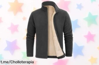 Impresionante chaqueta de invierno con forro polar para hombre, perfecta para el aire libre a un precio rebajado que no puedes dejar escapar; ¡hazte con ella antes de que se agote!