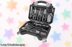 Impresionante kit de herramientas con 51 piezas de acero resistente que vuela a un precio brutal; no te quedes sin él, ¡los mejores momentos en casa empiezan aquí!