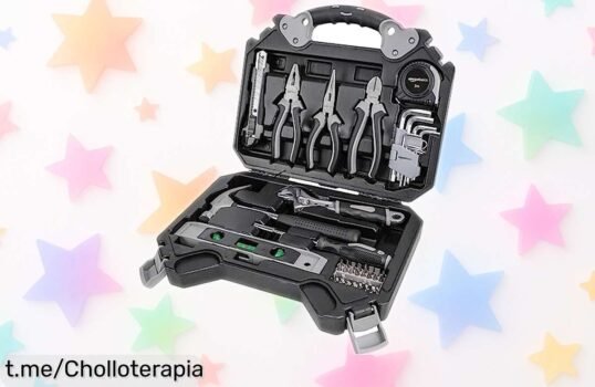 Impresionante kit de herramientas con 51 piezas de acero resistente que vuela a un precio brutal; no te quedes sin él, ¡los mejores momentos en casa empiezan aquí!