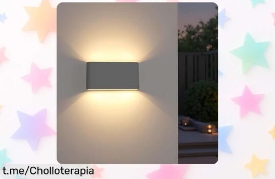 Impresionante luz LED de pared Topmo Plus 12W para exterior, moderna y acogedora. ¡Rebajadísima! No te quedes sin la tuya o se agotará rápido.