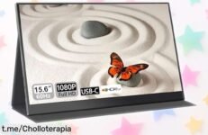 Impresionante monitor portátil Full HD UFYQL de 15,6” a precio loco: ¡amplía tu pantalla y no te quedes sin el tuyo! Corre, que se acaba esta oportunidad.