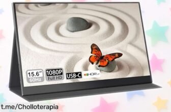 Impresionante monitor portátil Full HD UFYQL de 15,6” a precio loco: ¡amplía tu pantalla y no te quedes sin el tuyo! Corre, que se acaba esta oportunidad.