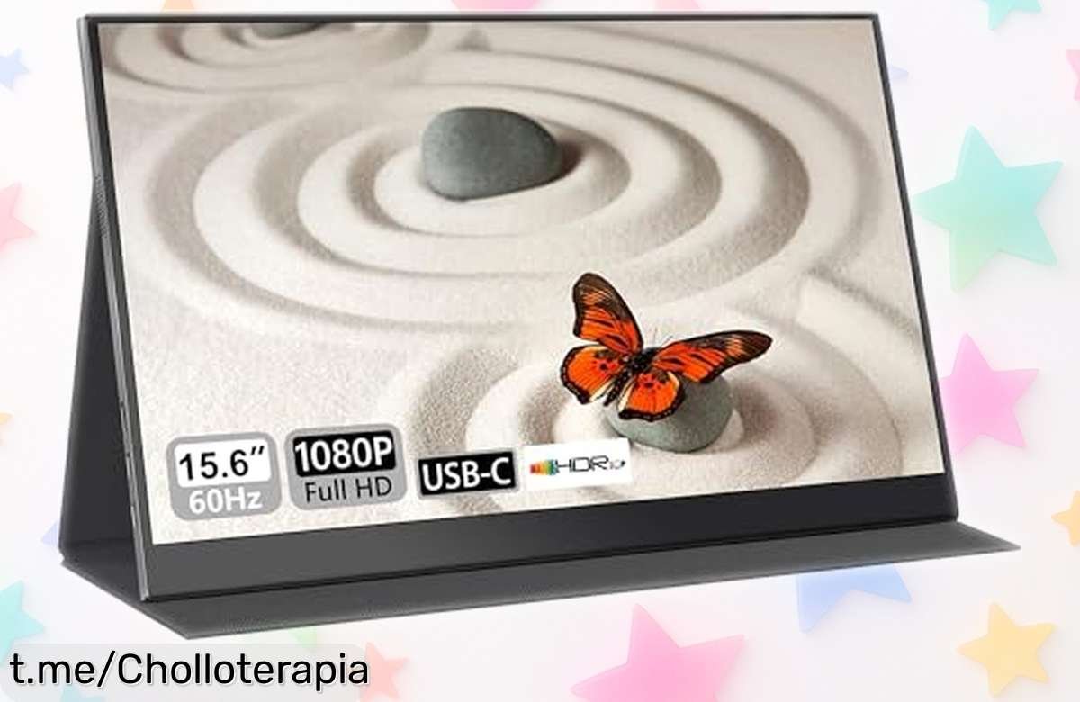 Impresionante monitor portátil Full HD UFYQL de 15,6” a precio loco: ¡amplía tu pantalla y no te quedes sin el tuyo! Corre, que se acaba esta oportunidad.