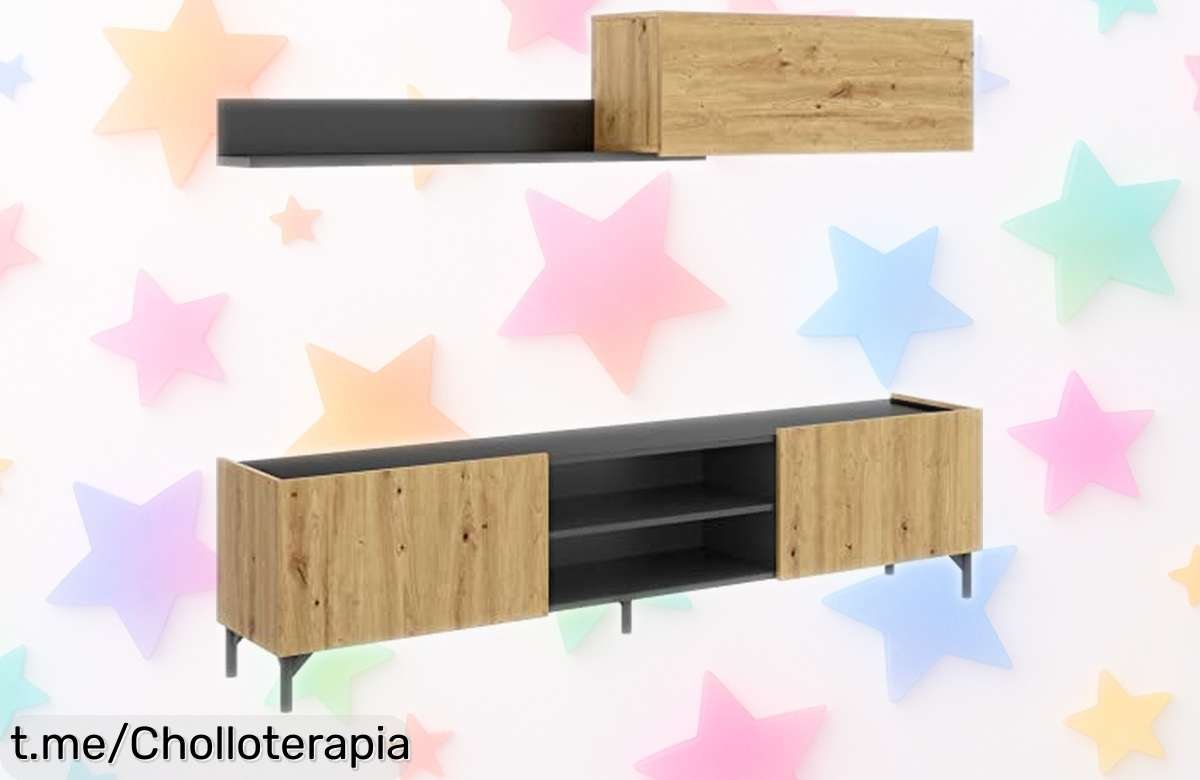 Impresionante mueble para TV DEKIT de Grupo Rimobel con un descuento brutal, ¡aprópiate del tuyo antes de que desaparezca!