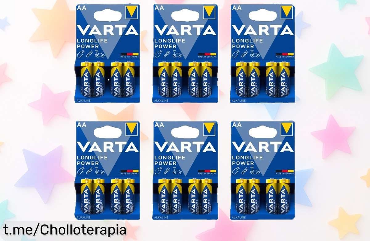 Impresionante pack de 24 pilas alcalinas Varta AA, precio rebajado que te hará sonreír: ¡no dejes que se acaben y asegura la energía en tus dispositivos ahora!