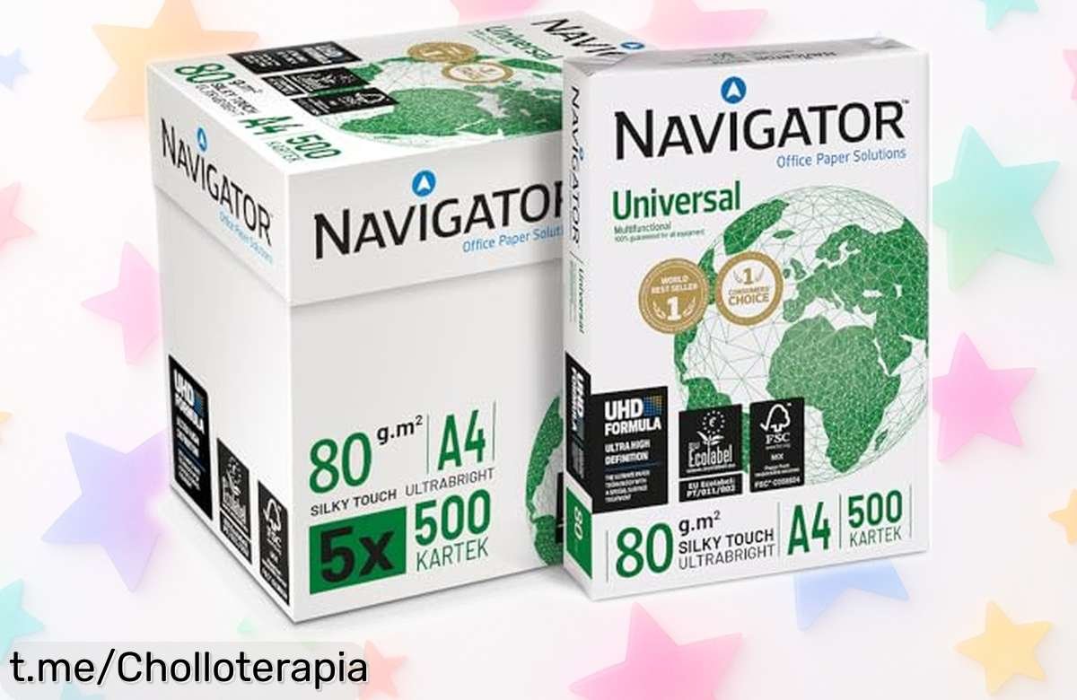 Impresionante pack de 2500 hojas A4 multiusos en super oferta, ¡perfectas para todo lo que imagines! Apresúrate, quedan pocas y no querrás perderte este chollo.