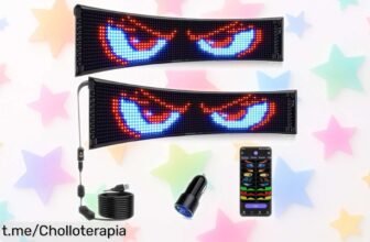 Impresionante pantalla LED de ojos de diablo en pack de 2 con control Bluetooth, ¡súper oferta que hará brillar tu coche y deslumbrar a todos!
