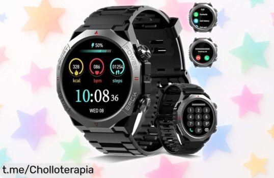 Impresionante reloj inteligente unisex con pantalla de 1,39 y más de 110 modos a precio loco que no se repite; controla tu salud y lleva tus fotos favoritas contigo, ¡date prisa!