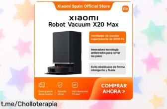 Impresionante robot aspirador Xiaomi X20 Max con superpotencia de 8000 Pa, precio de risa y pelo sin enredos. ¡Hazte con él ya y disfruta de un hogar impecable!