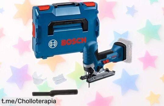 Impresionante sierra de calar Bosch Professional GST 18V125 S con corte biselado hasta 45° a un precio increíble, no pierdas la oportunidad ¡ahora o nunca!