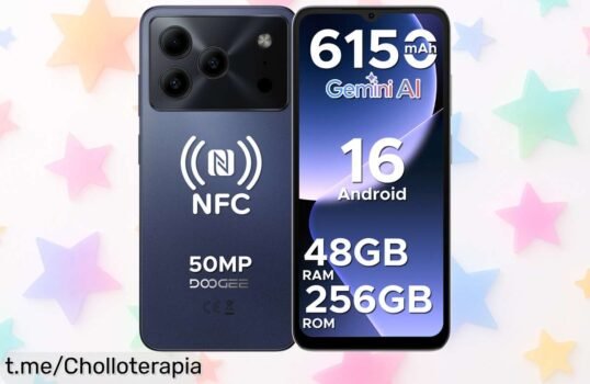 Impresionante smartphone DOOGEE Note56 Plus con cámara de 50MP y batería gigante, ¡aprovecha este precio loco antes de que se acabe!