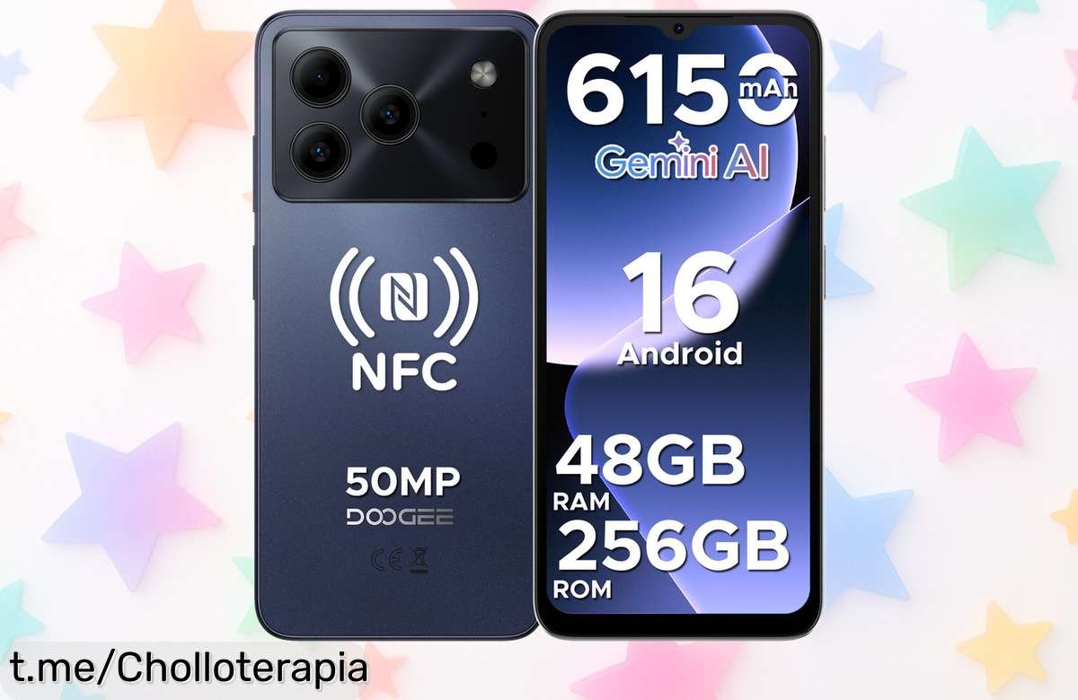 Impresionante smartphone DOOGEE Note56 Plus con cámara de 50MP y batería gigante, ¡aprovecha este precio loco antes de que se acabe!