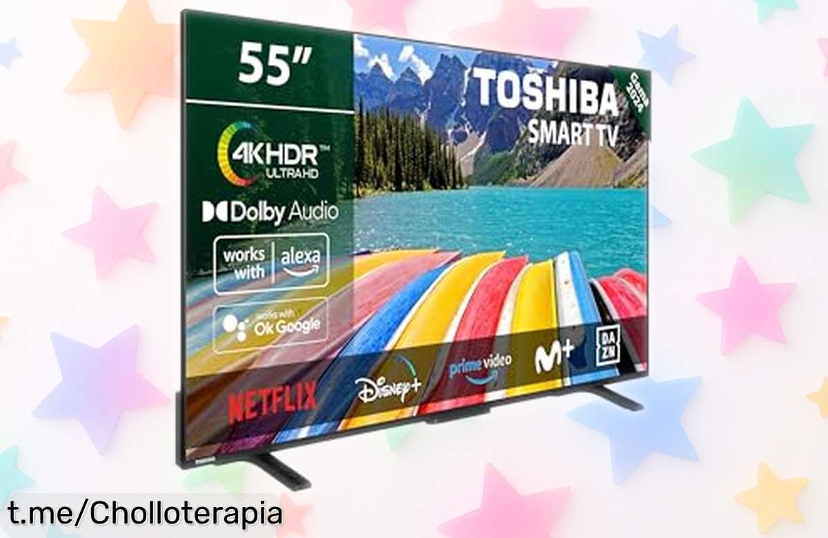 Impresionante tele de 55 Toshiba UltraHD 4K con sonido Dolby en un precio de ganga que te hará disfrutar del cine como nunca, ¡aprovéchalo ya!