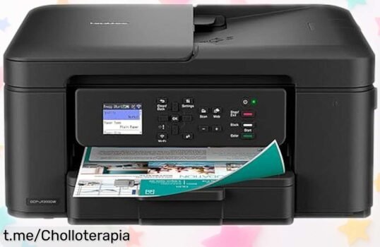 Impresora multifunción Brother DCPJ1360DW: ¡el ofrecimiento que estabas esperando! Imprime, copia y escanea desde el móvil. ¡No dejes pasar este chollazo que se va volando!